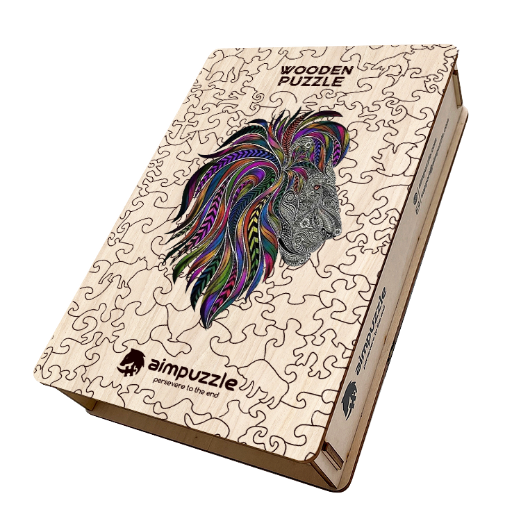 Lion Wooden Jigsaw Puzzle - aimpuzzle