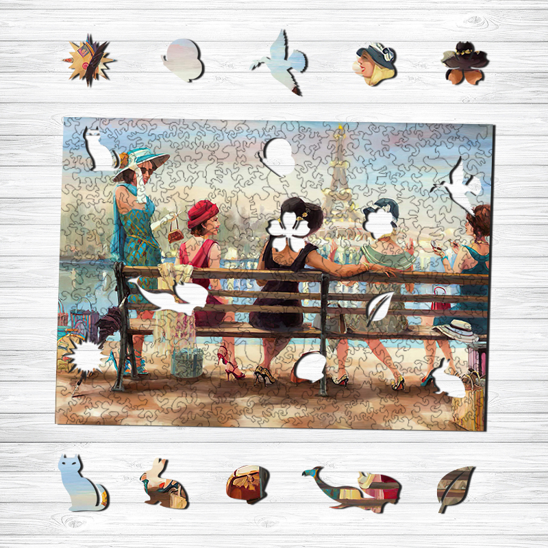 Modern Girl Wooden Jigsaw Puzzle - aimpuzzle