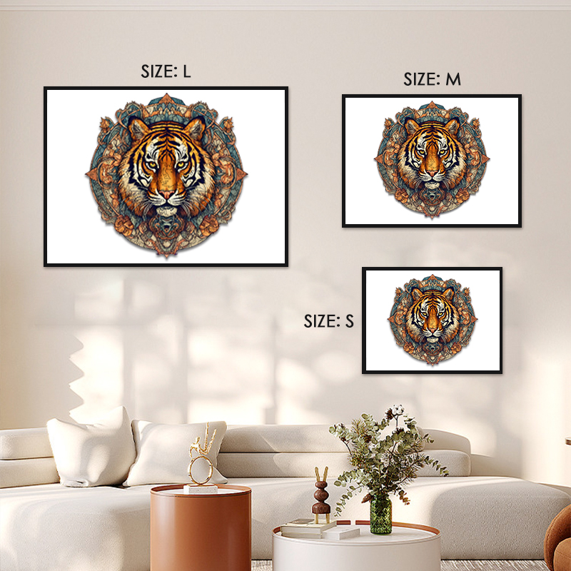 Tiger's Head Wooden Jigsaw Puzzle - aimpuzzle