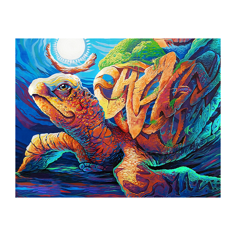 Sea Turtle Mountain Wooden Jigsaw Puzzle - aimpuzzle
