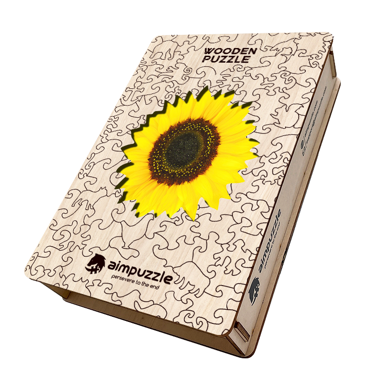 Sunflower Wooden Jigsaw Puzzle - aimpuzzle
