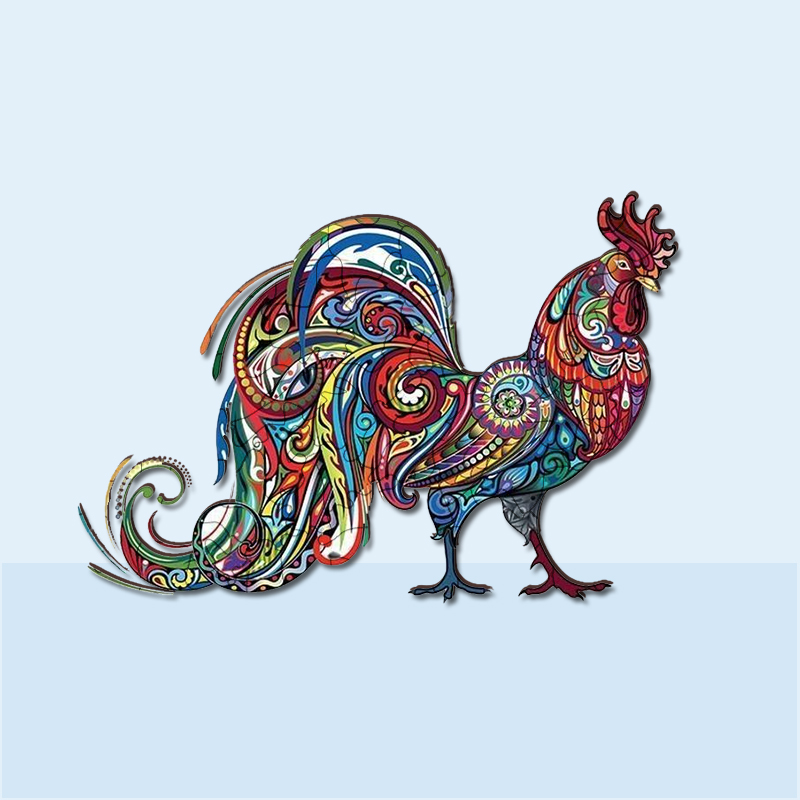 Big Rooster Wooden Jigsaw Puzzle - aimpuzzle