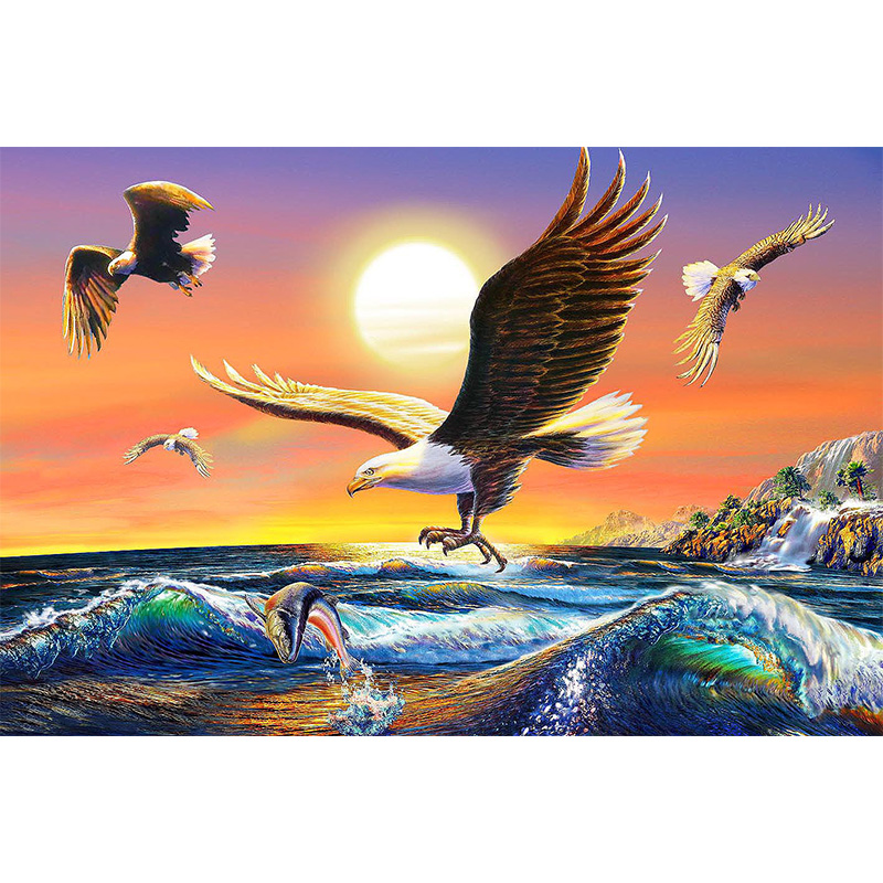 Eagles and Sea Wooden Jigsaw Puzzle - aimpuzzle