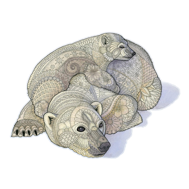 Polar Bear Wooden Jigsaw Puzzle - aimpuzzle