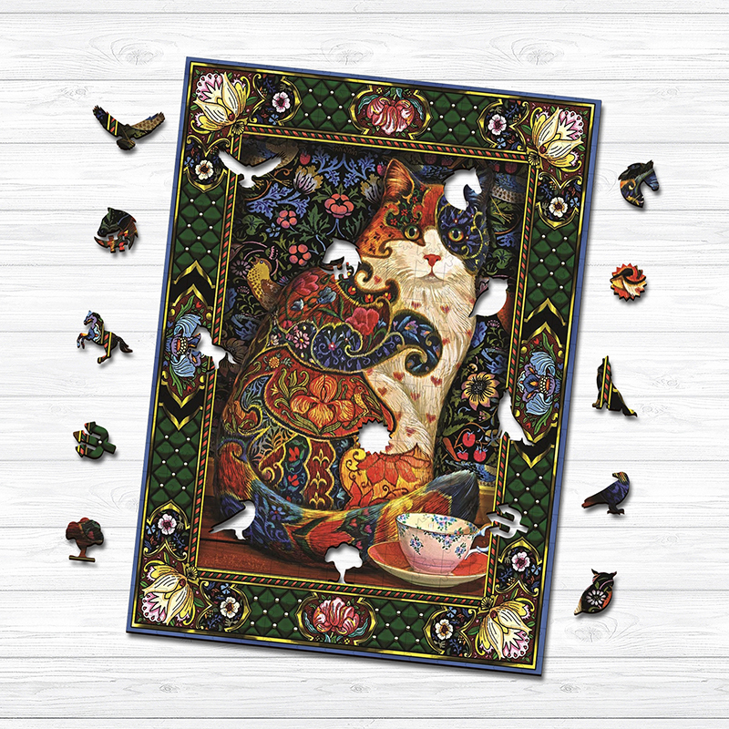 Royal Cats Wooden Jigsaw Puzzle - aimpuzzle