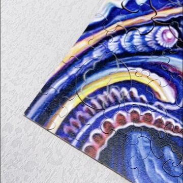 Mandala Eyes Wooden Jigsaw Puzzle - aimpuzzle