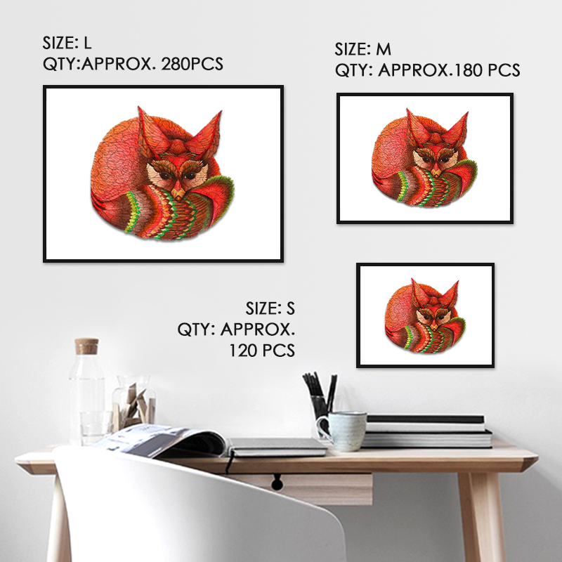 Red Fox Wooden Jigsaw Puzzle - aimpuzzle