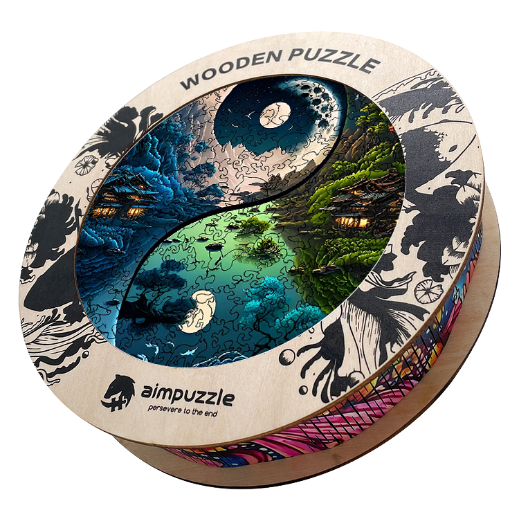 Yin Yang Nature Landscape Wooden Jigsaw Puzzle - aimpuzzle