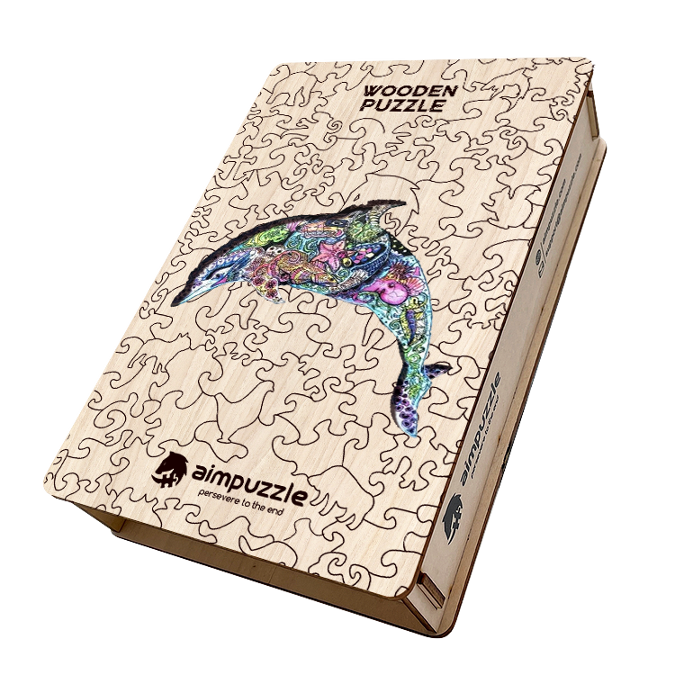 Dolphin Wooden Jigsaw Puzzle - aimpuzzle