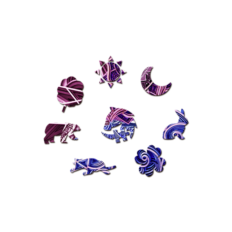 Yin Yang Tai Chi Mandala Wooden Jigsaw Puzzle - aimpuzzle