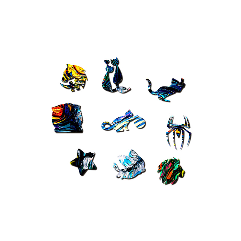 Van Gogh Shorthair Cat Wooden Jigsaw Puzzle - aimpuzzle