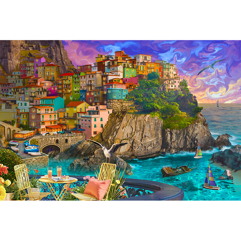 Cinque Terre Wooden Jigsaw Puzzle - aimpuzzle