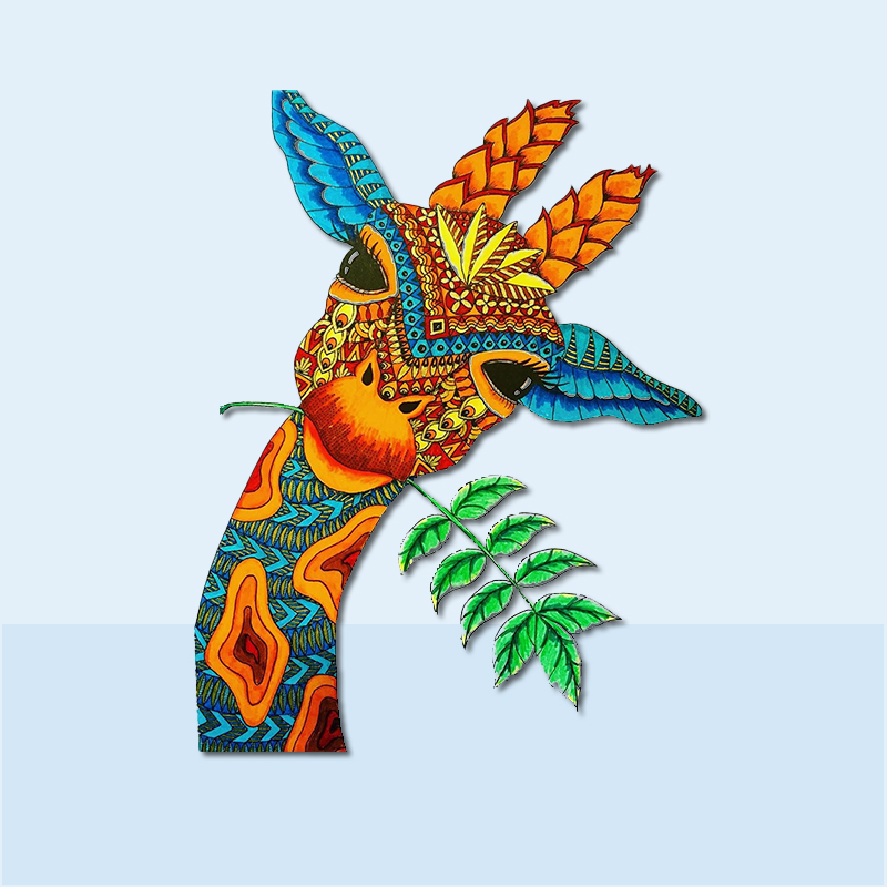 Cute Giraffe Wooden Jigsaw Puzzle - aimpuzzle