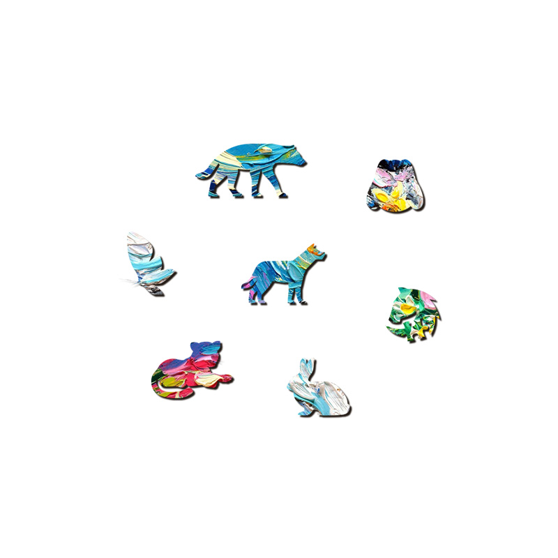 Van Gogh Samoyed Wooden Jigsaw Puzzle - aimpuzzle