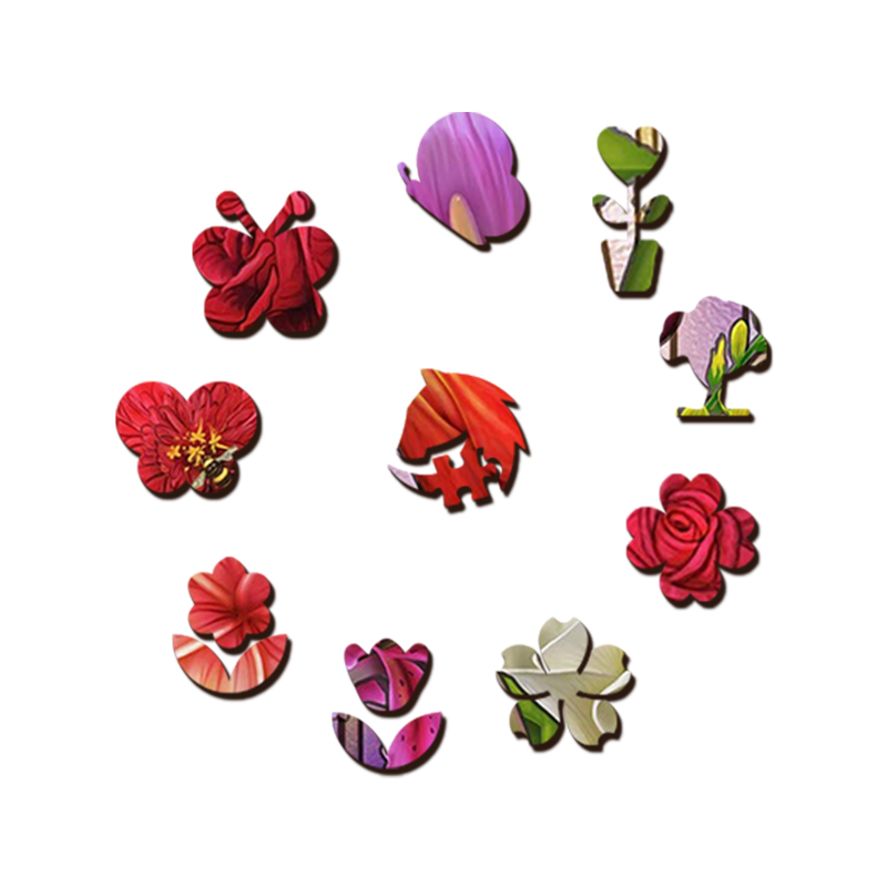 Flower Window Wooden Jigsaw Puzzle - aimpuzzle