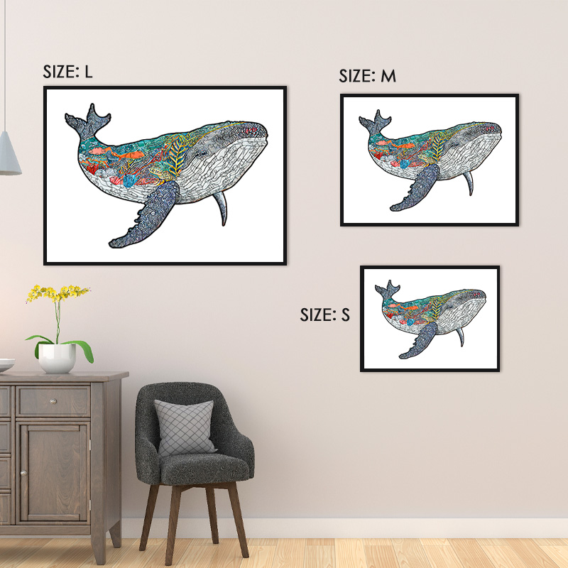 Gigantic Majestic Whale Wooden Jigsaw Puzzle - aimpuzzle