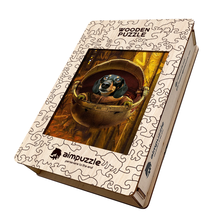 Yoda Dachshund Wooden Jigsaw Puzzle - aimpuzzle
