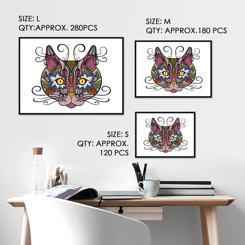 Art Cat Wooden Jigsaw Puzzle - aimpuzzle