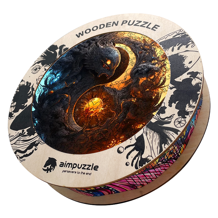 Black Magic Eagle Wooden Jigsaw Puzzle - aimpuzzle