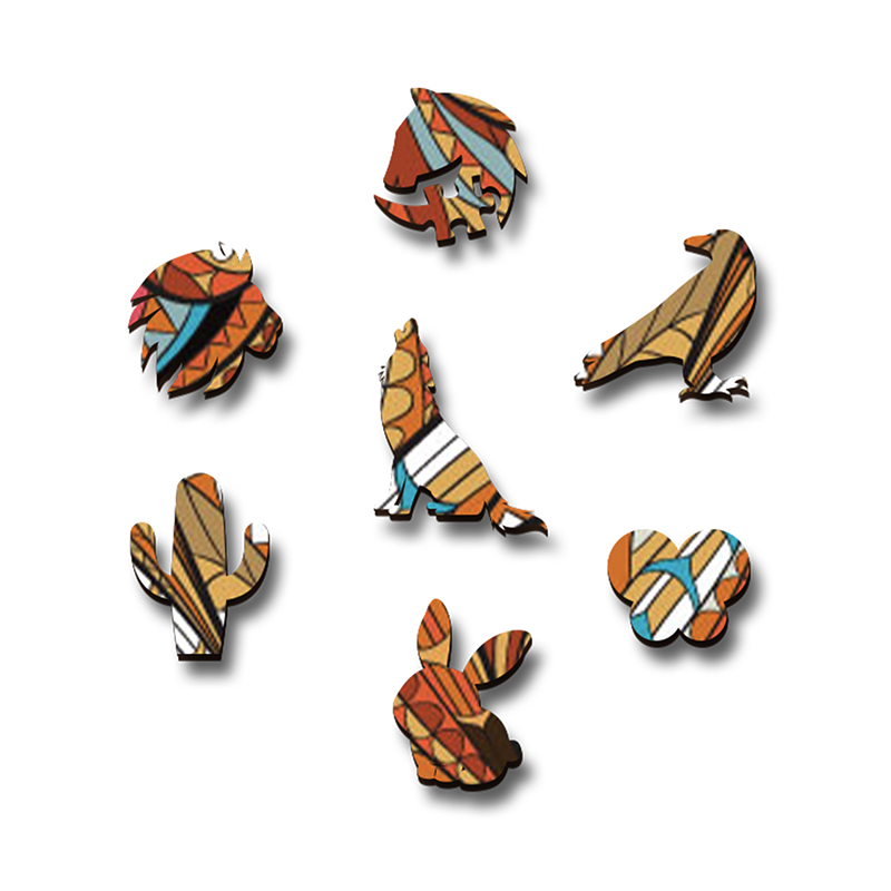 Fox head Wooden Jigsaw Puzzle - aimpuzzle