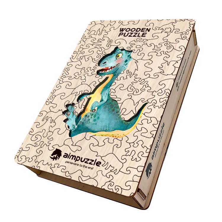 Cartoon Dragon Wooden Jigsaw Puzzle - aimpuzzle