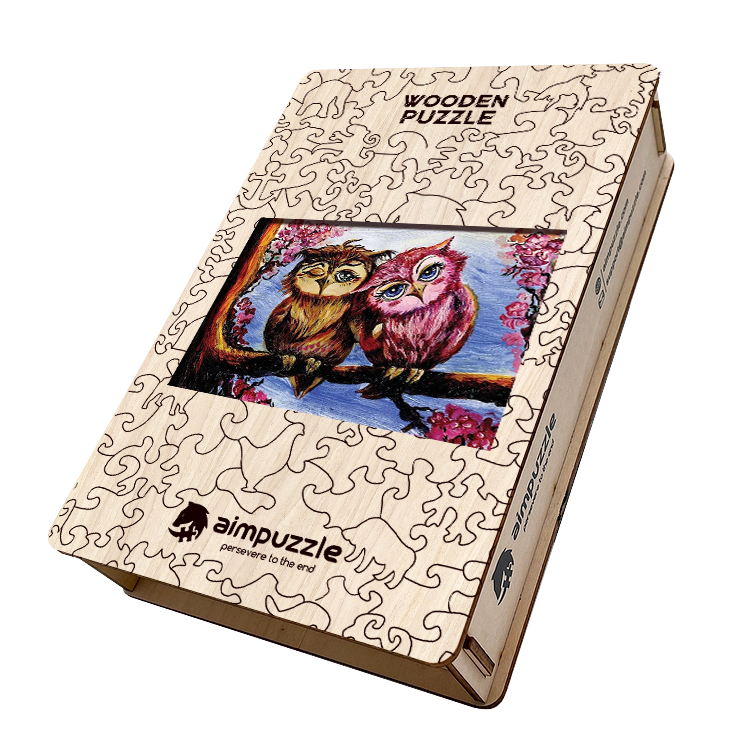 The Owl Family Wooden Jigsaw Puzzle - aimpuzzle