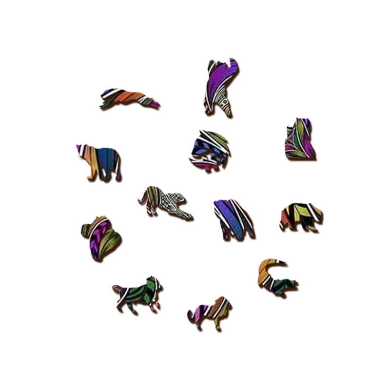 Lion Wooden Jigsaw Puzzle - aimpuzzle