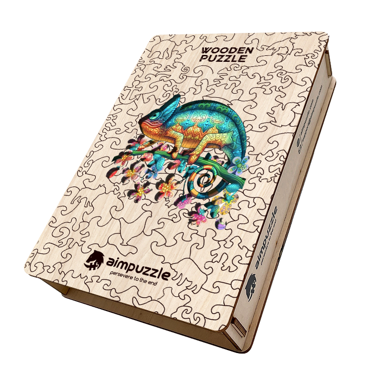 Chameleon Wooden Jigsaw Puzzle - aimpuzzle