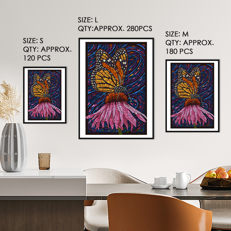 Mosaic Butterfly Wooden Jigsaw Puzzle - aimpuzzle