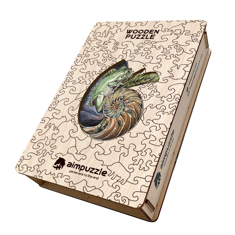 Shelled Frog Life Cycle Wooden Jigsaw Puzzle - aimpuzzle