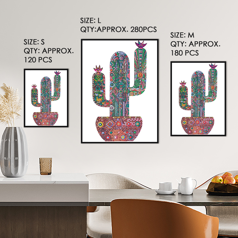 Cactus Potted Plant Wooden Jigsaw Puzzle - aimpuzzle