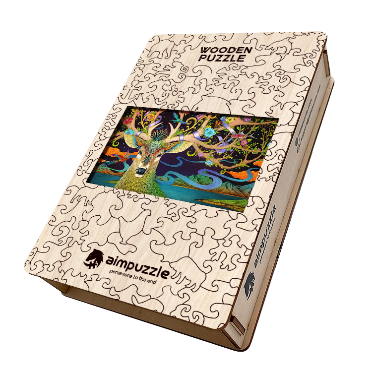 Deer Wooden Jigsaw Puzzle - aimpuzzle