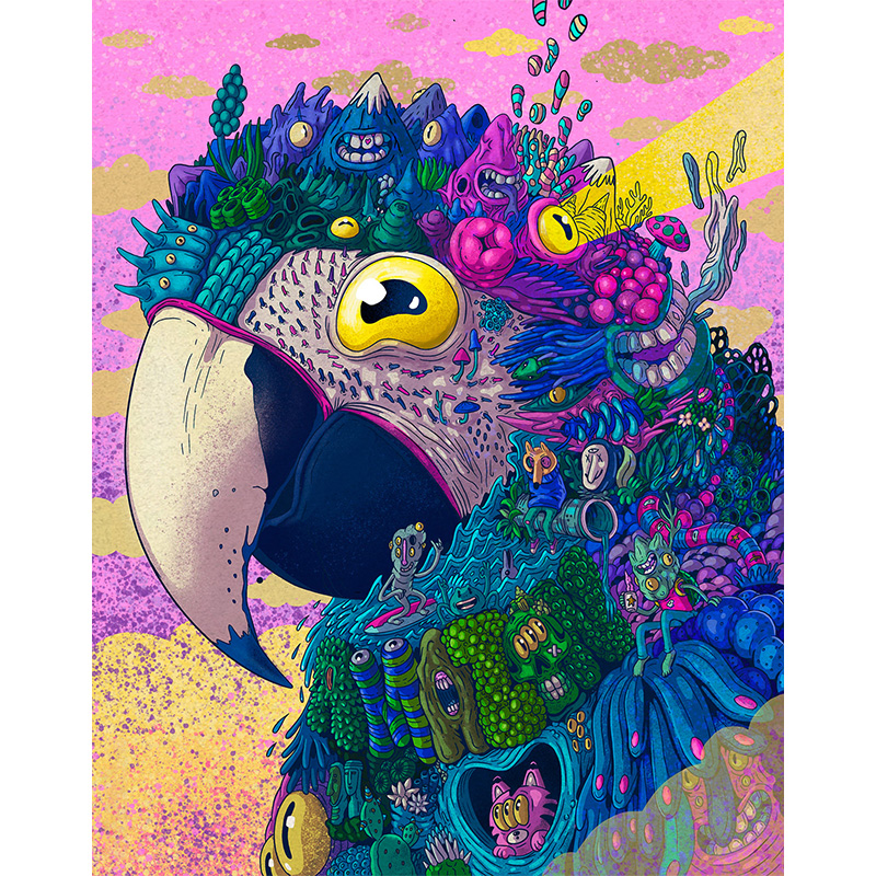 Parrot Art Wooden Jigsaw Puzzle - aimpuzzle