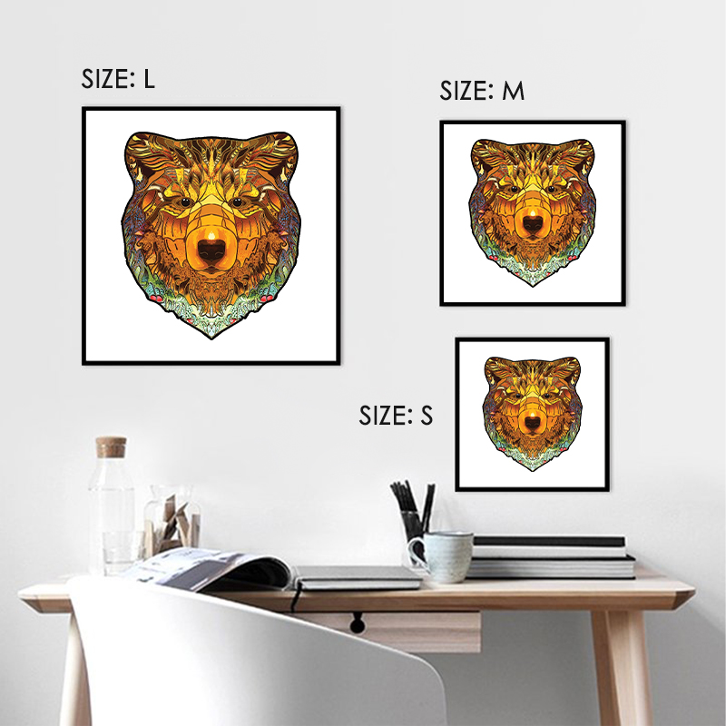 Yellow Bear Wooden Jigsaw Puzzle - aimpuzzle