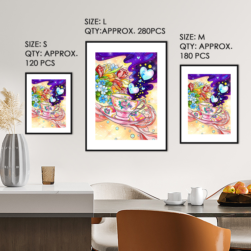 Tea Cup and Flowers Wooden Jigsaw Puzzle - aimpuzzle