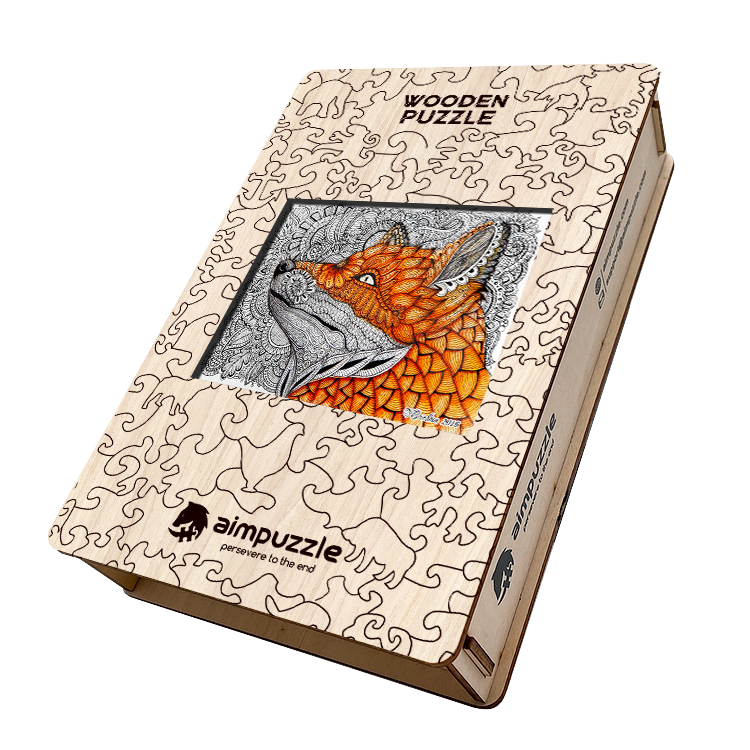 Fox Painting Wooden Jigsaw Puzzle - aimpuzzle