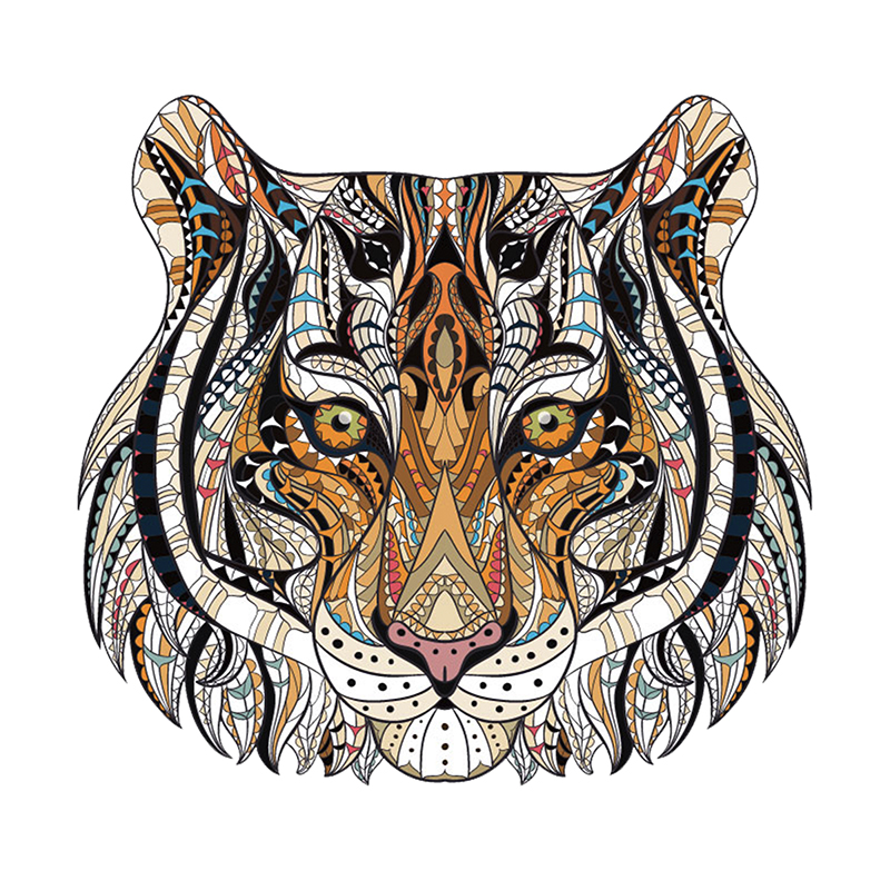 Tiger Head Wooden Jigsaw Puzzle - aimpuzzle