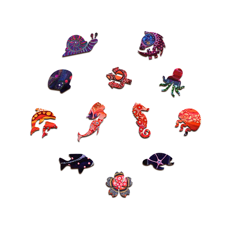 Yin Yang Mandala Equilíbrio Wooden Jigsaw Puzzle - aimpuzzle