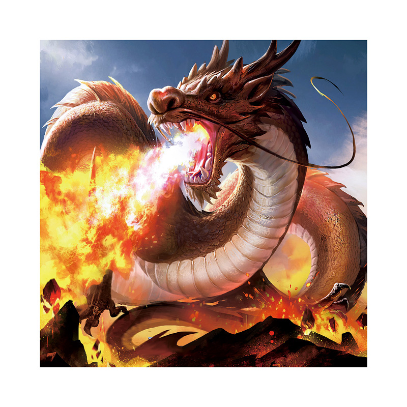 Fire Dragon Wooden Jigsaw Puzzle - aimpuzzle
