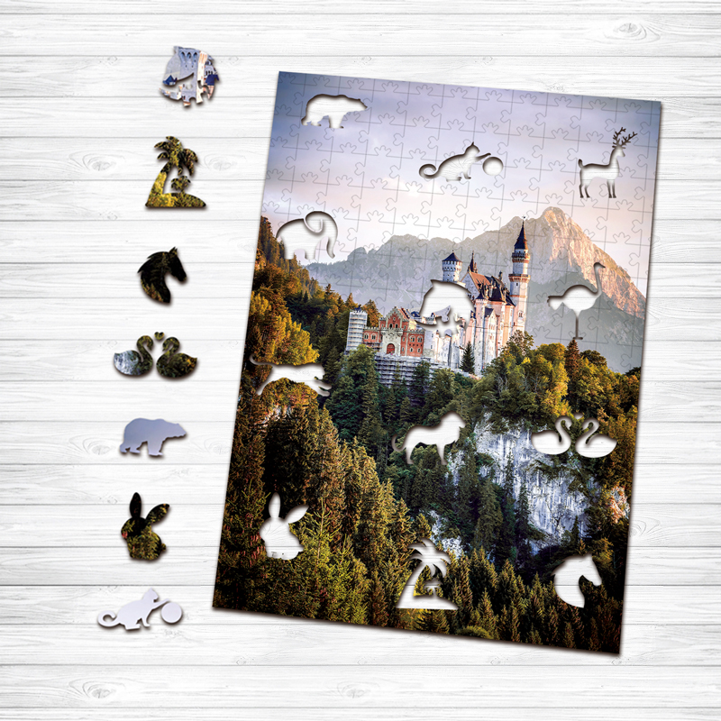 Neuschwanstein Castle Wooden Jigsaw Puzzle - aimpuzzle