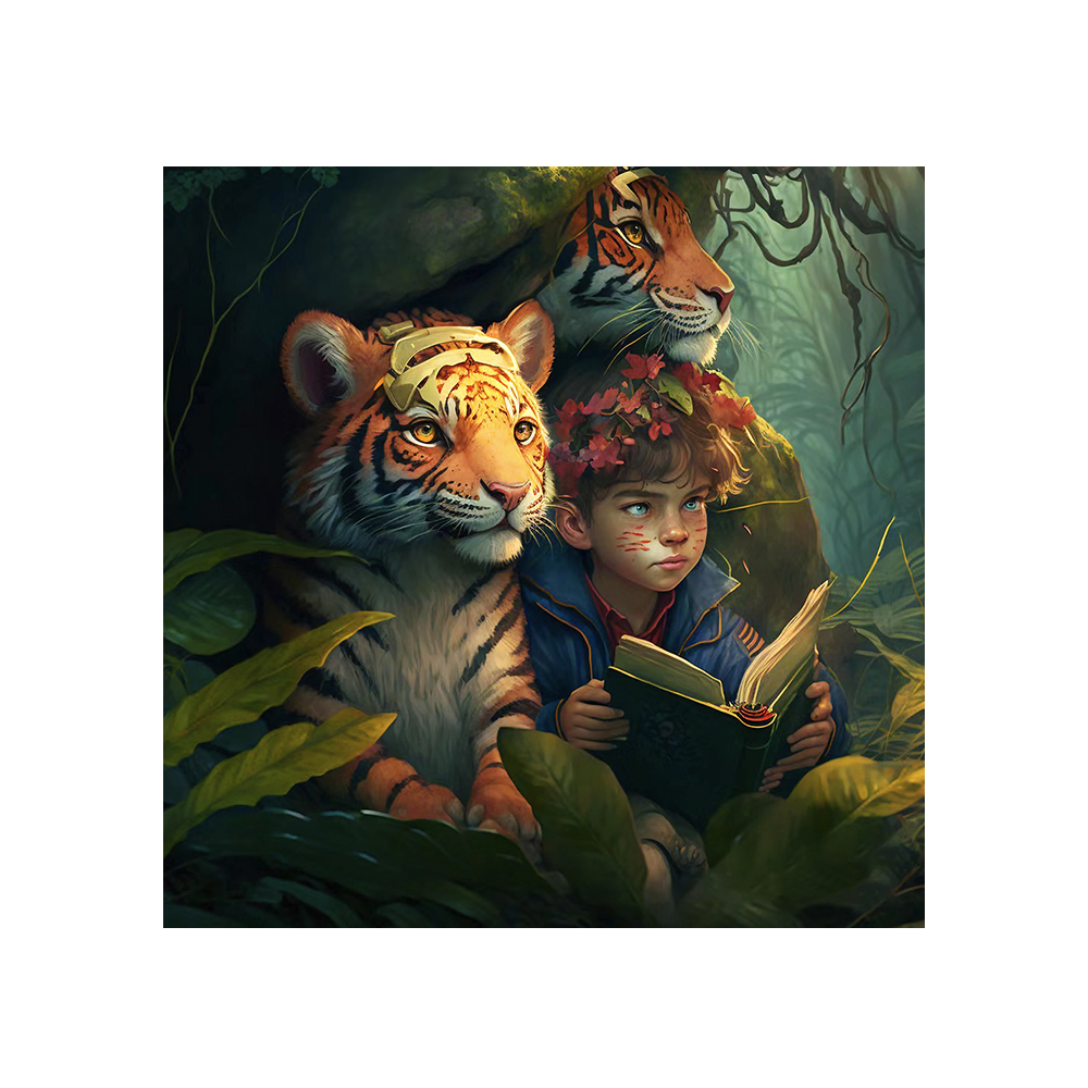 Tigers Story Teller Wooden Jigsaw Puzzle - aimpuzzle